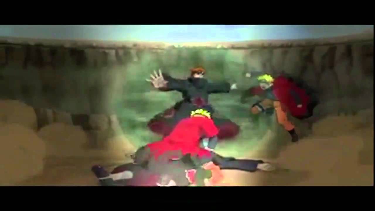 naruto vs pain (pein) AMV HD rhapsody of fire agony is my name