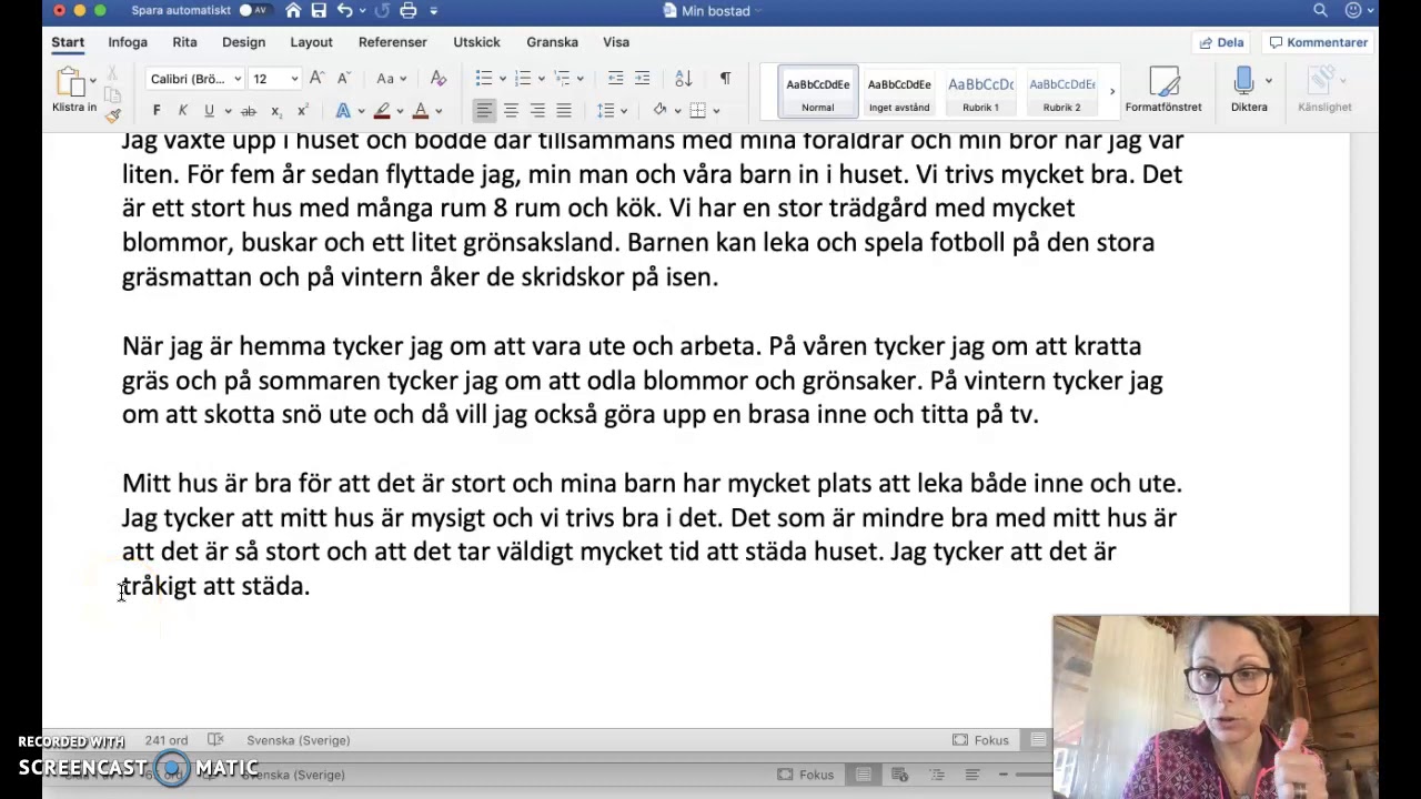 Skriva - Min bostad