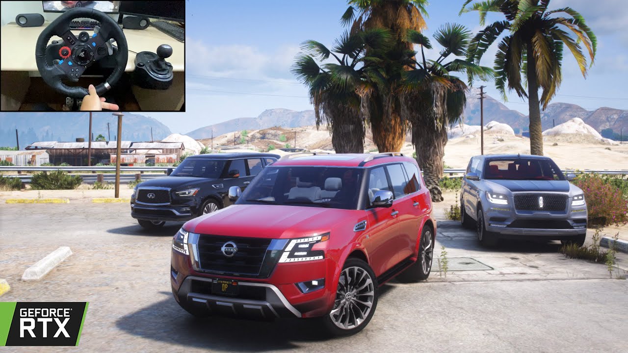 GTA 5 - 2023 Nissan Armada - Full-Size SUV OFFROAD CONVOY