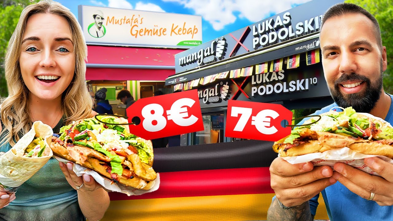 NAJLEPSZY KEBAB W EUROPIE?! KEBABY w BERLINIE - Mustafa's Gemüse VS Lukas Podolski | Check In