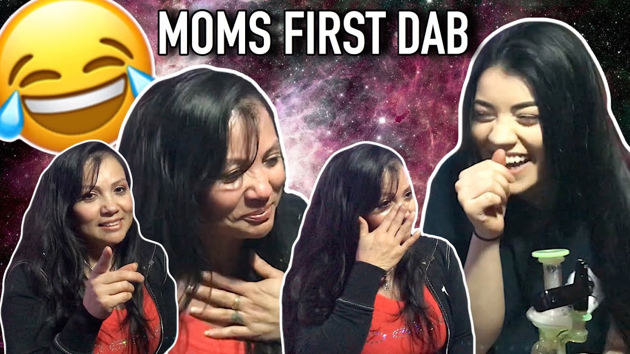 MEXICAN MOM TAKES HER FIRST DAB!