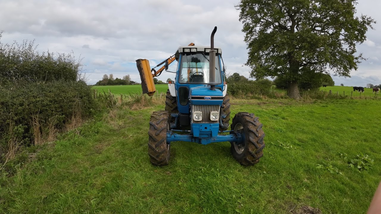 McConnell on the 6610 hedge trimming