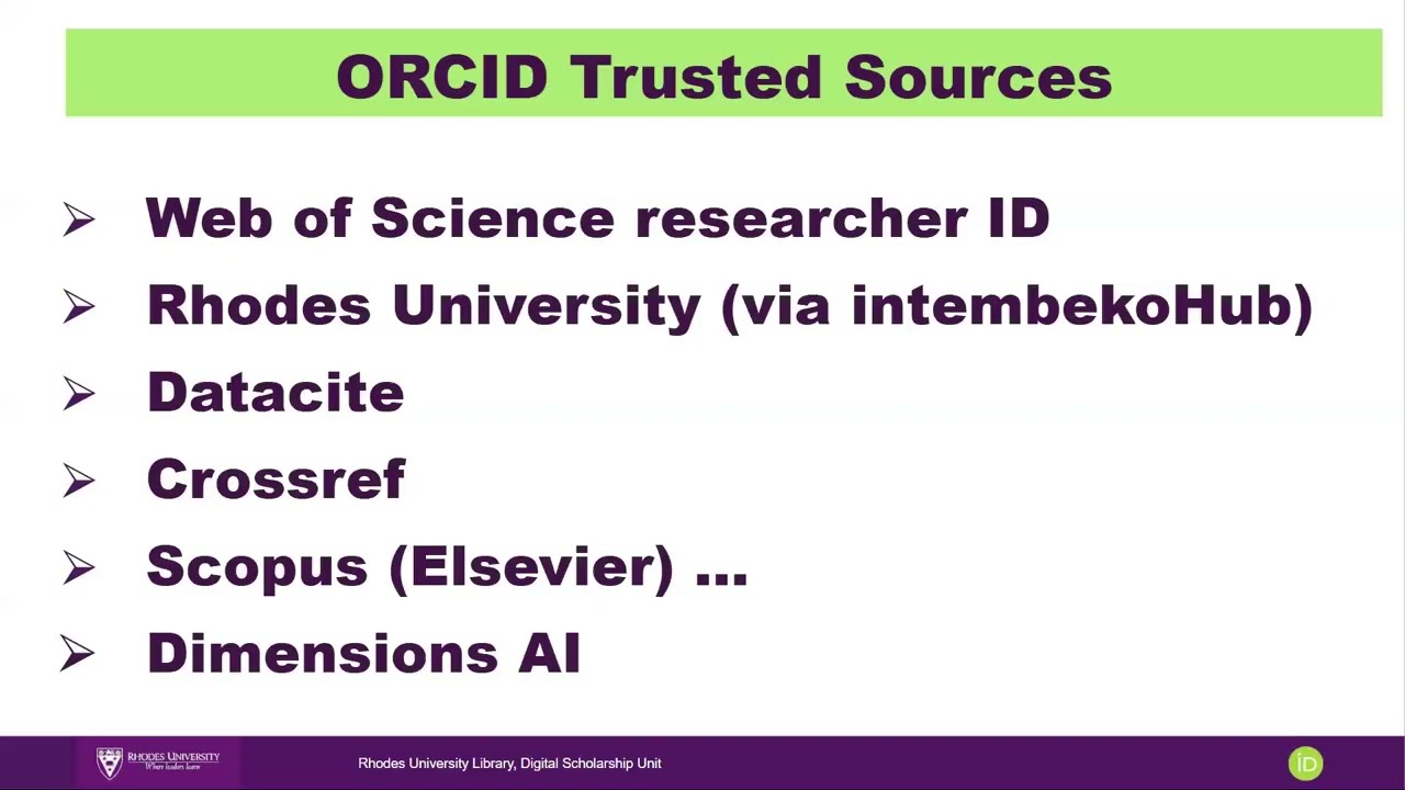[Postgraduate Training 2026] Session 20 - ORCID