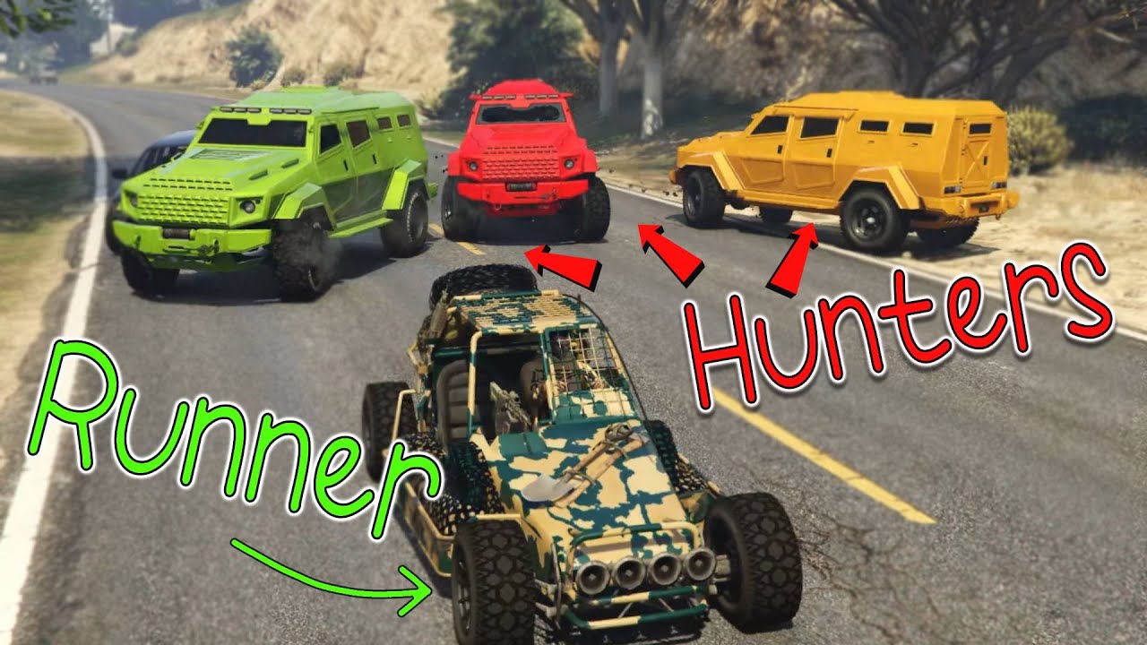 Dune FAV VS 3 Insurgents! | GTA 5 Manhunt