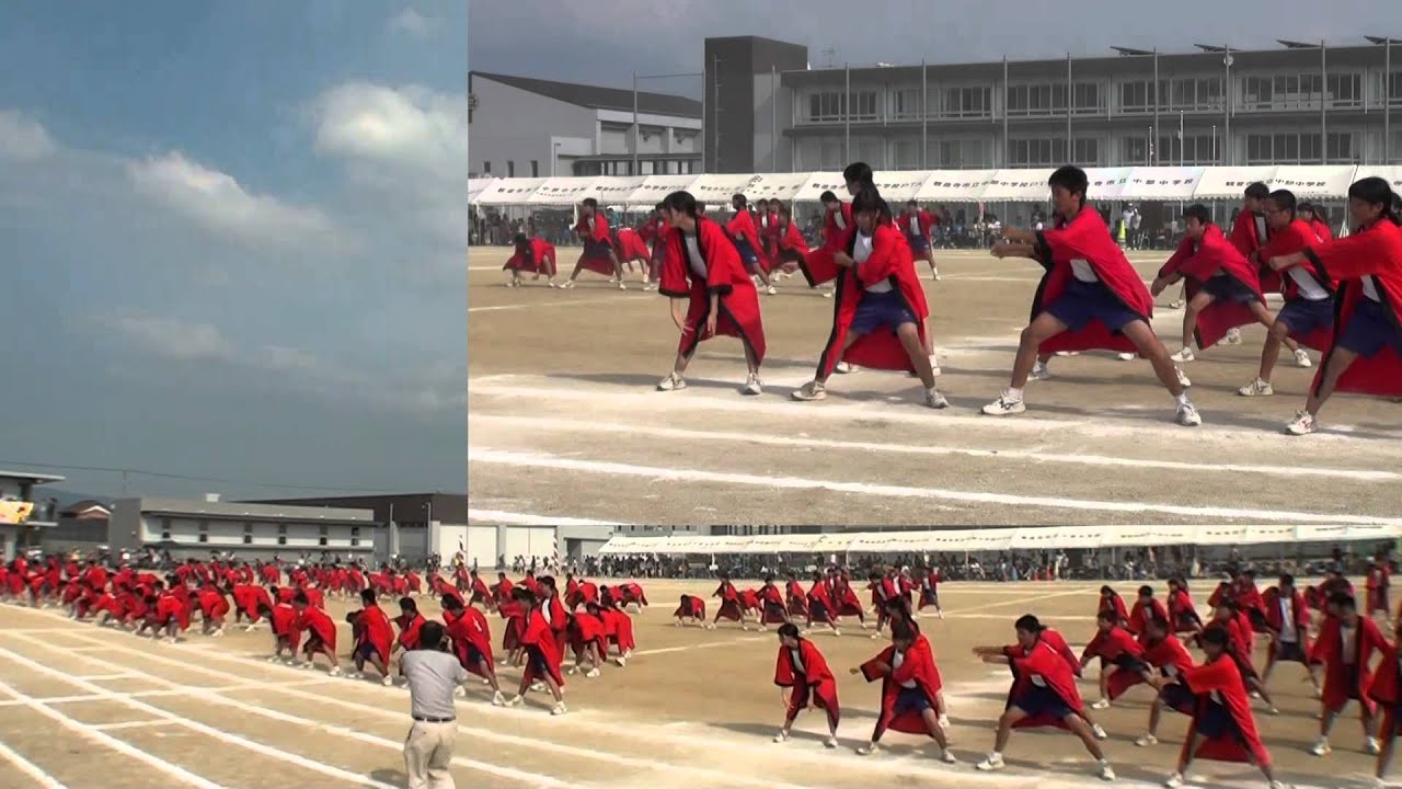 ２０１４年　観音寺市立　中部中学校　体育祭　ソーラン　３年生（改）