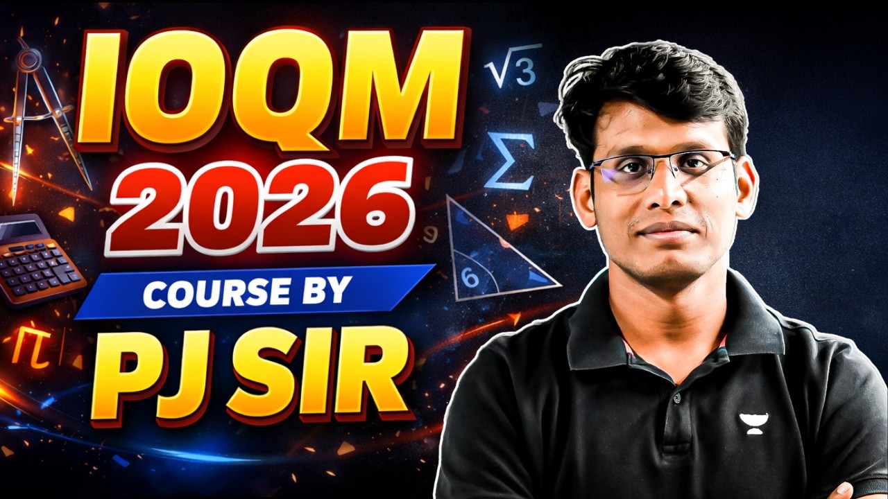 IOQM 2026 Course by PJ Sir | IOQM | Prashant Jain #ioqm #ioqm2026
