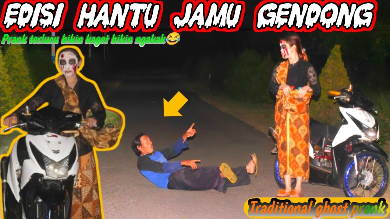 Edisi Hantu Jamu Gendong || Prank Terbaru Paling Lucu Bikin Ngakak🤣🤣 || Traditional ghost prank