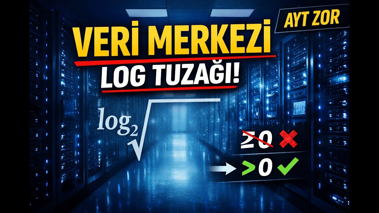 Veri Merkezi Modeli Sorusu | AYT Matematik | Logaritma - Karekök - Üslü Sayılar