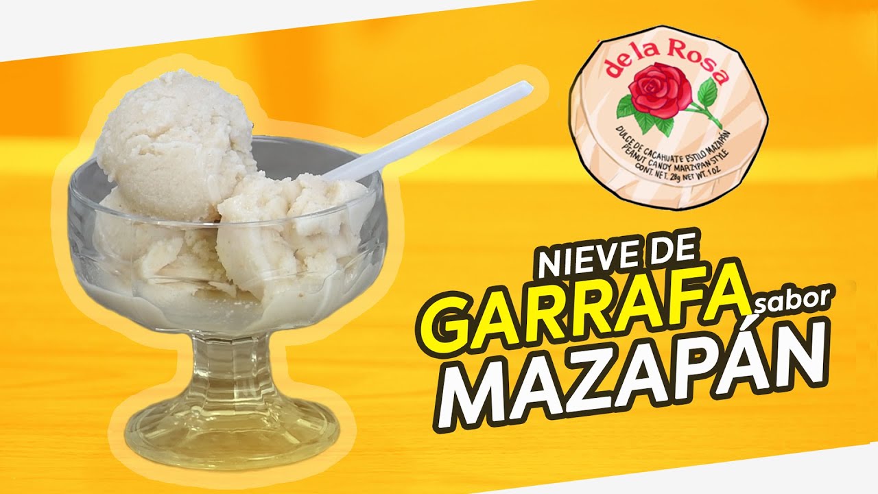 NIEVE DE GARRAFA SABOR MAZAPÁN!! - Receta casera