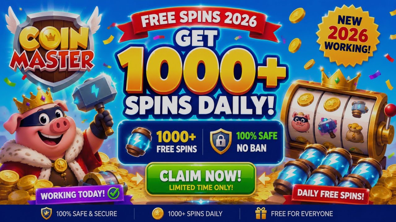 Coin Master Free Spins 2026 | Get 1000+ Spins Daily