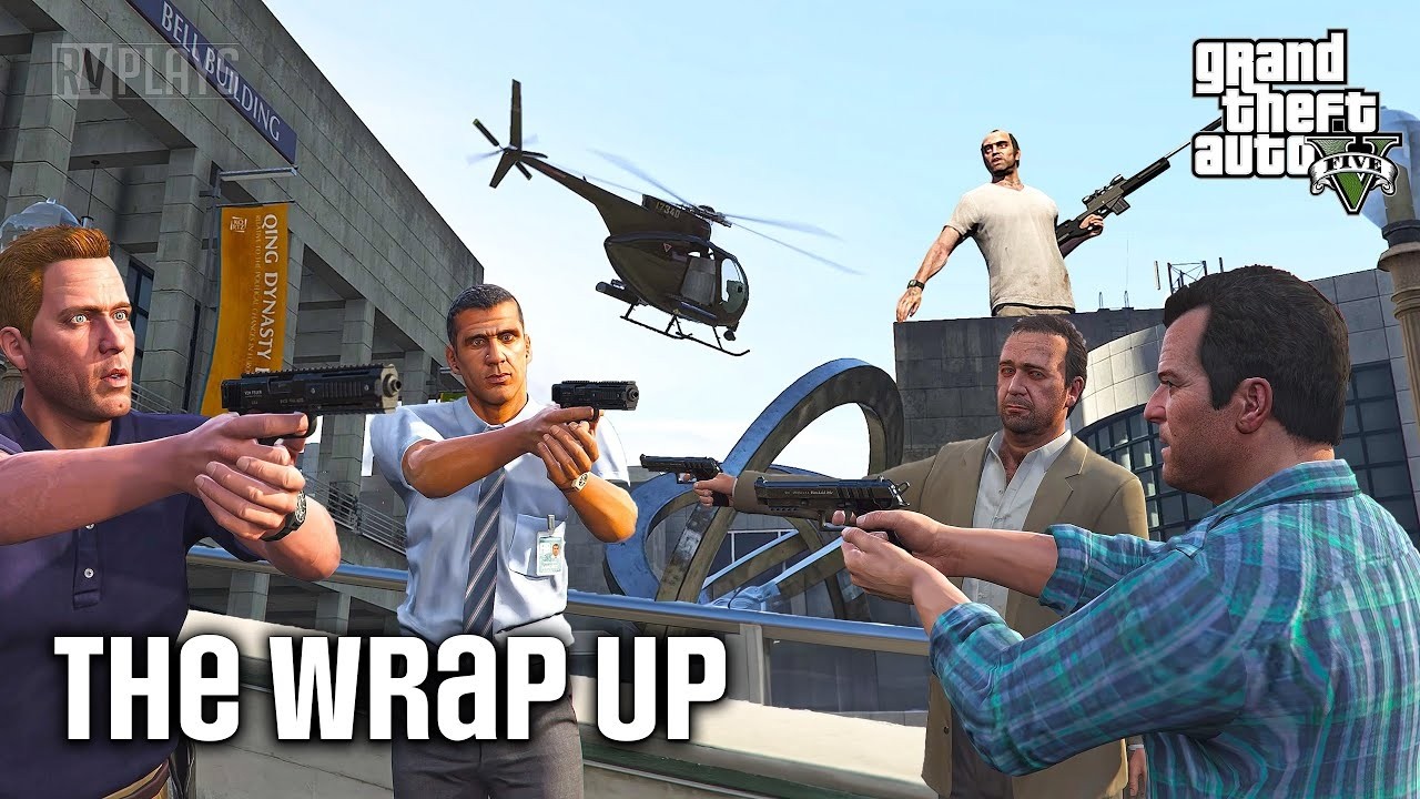 Playing GTA5 Story mode mission the Wrap up.