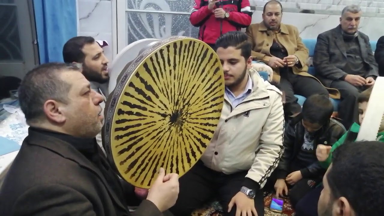 السيد وليد الكردوشي في دار الشيخ عبدالجبار الكردوشي بحضور الشيخ ميسر السبعاوي والشيخ داؤود السبعاوي