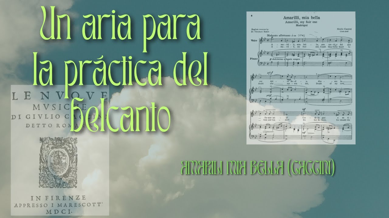 #94. Un aria de Caccini para practicar las primeras armas del belcanto #Caccini #NuoveMusiche