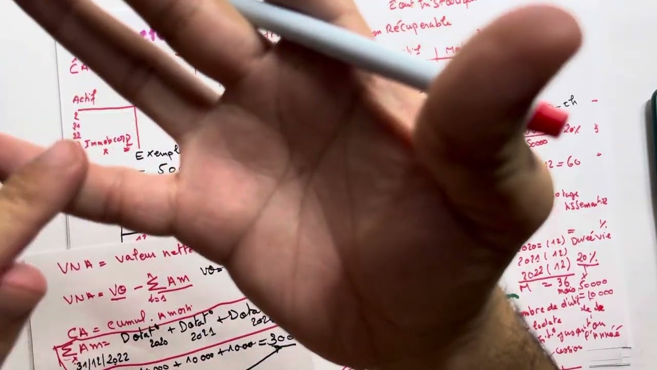 Les amortissements 2 BAC SE/SGC partie 4 les formules de calcules annuité taux d’amortissement cumul