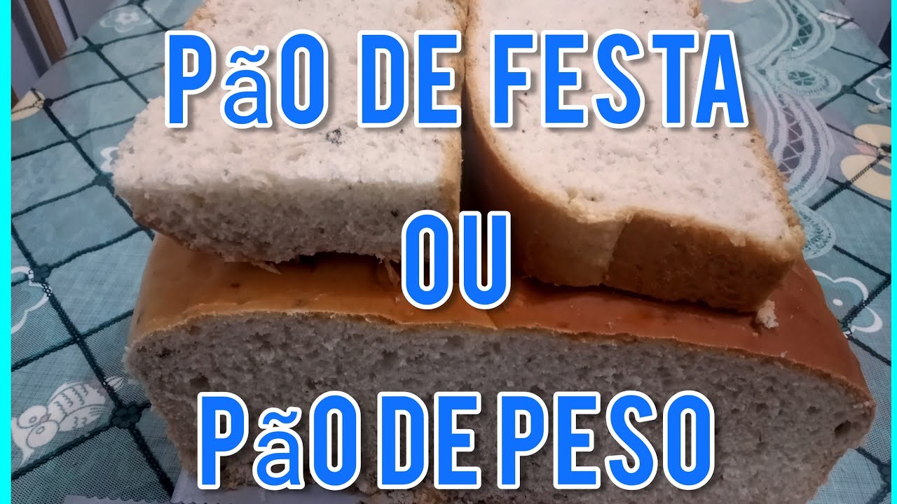 Como fazer pão de Festa, pão recife ou pão de peso de padaria.