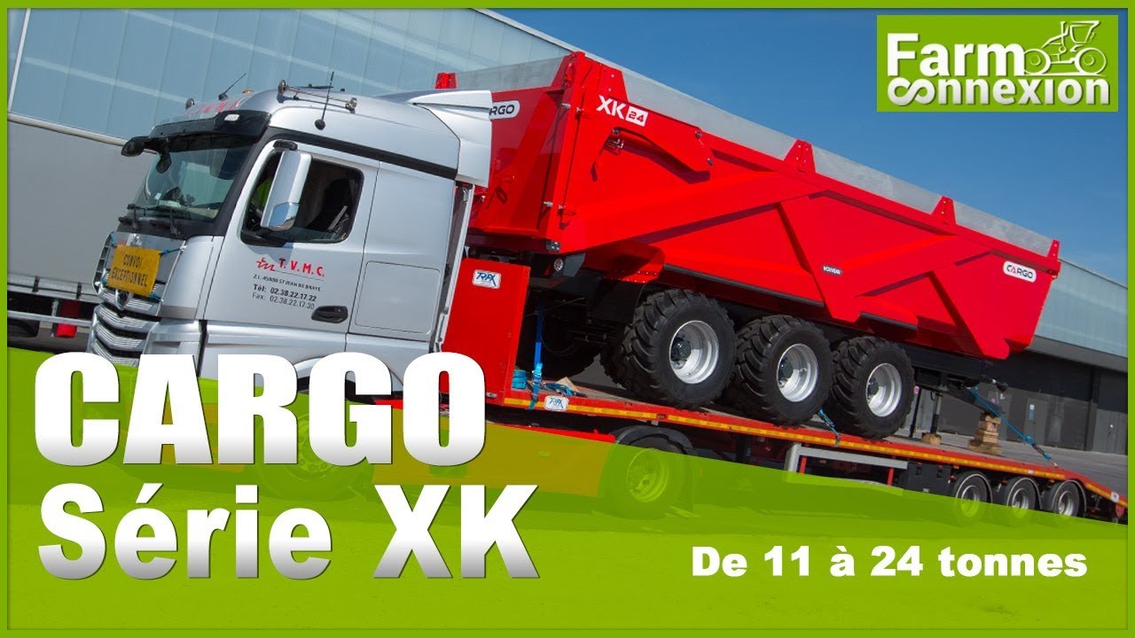 Nouvelles bennes CARGO XK - 11 à 24 tonnes