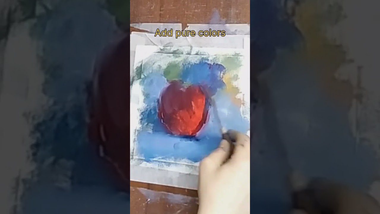 Red Apple Sketch Tutorial Timelapse