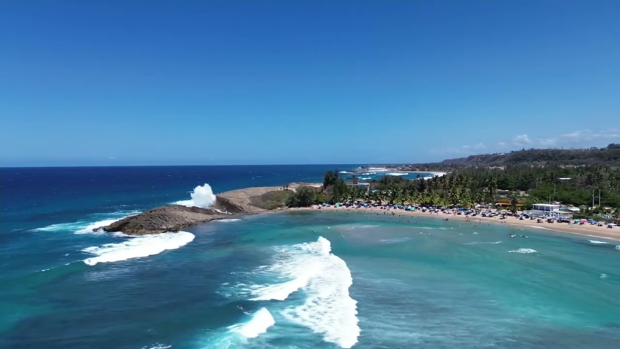 Fun in the sun. Jobos Beach, Isabela, Puerto Rico. @prdrone