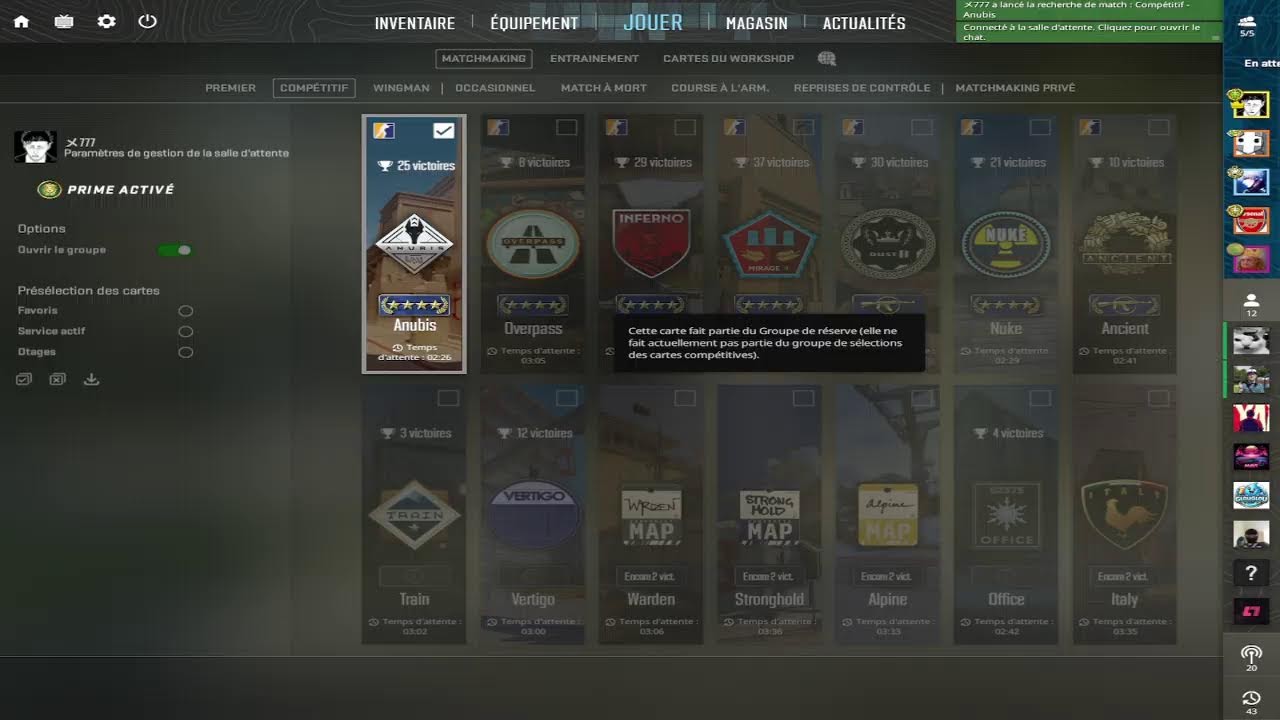 live cs2 en chill OU PAS CAR ON PREMIER