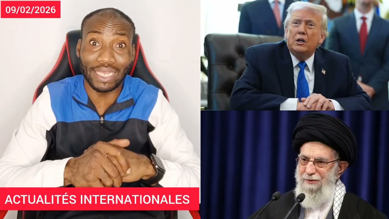 Ça chauffe, D Trump pleure et se plein du guide suprême. Il est entrain de lire l'heure 