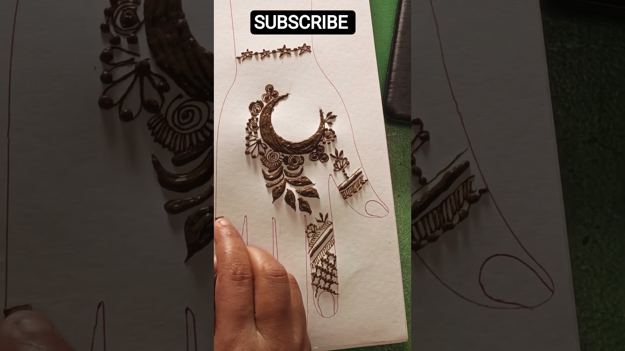 Ramadan Chand Moon Mehndi Design| Mehndi Design|#showr#mehndi#mehndi design #trending short#new vide