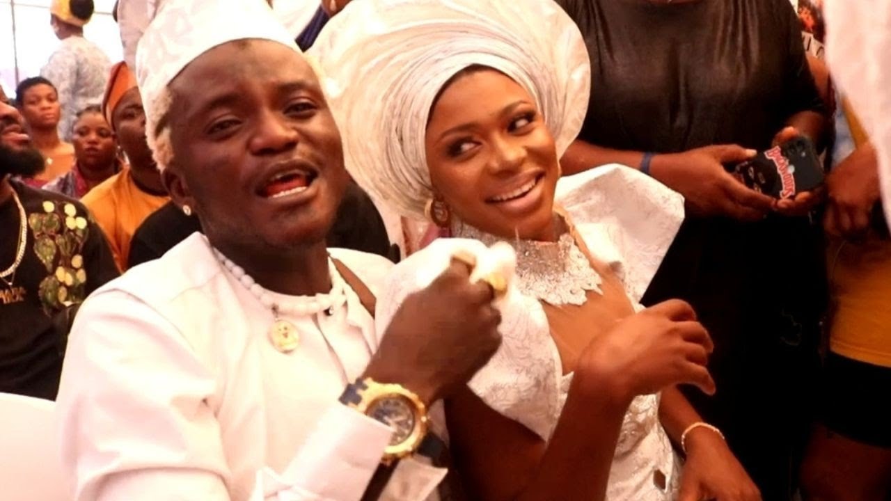 SHE IS STUẞẞORN- PORTABLE BRAGS ABOUT MARRYING ASHABI SIMPLE AT THEIR SON'S NAMING CEREMONY