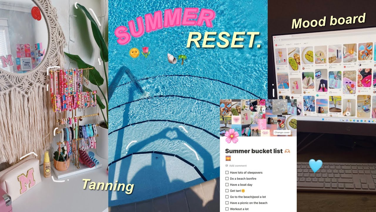 Prepping for summer! Mood board, cleaning, bucket list, and more 🌊🤍 // Mia Elizabeth