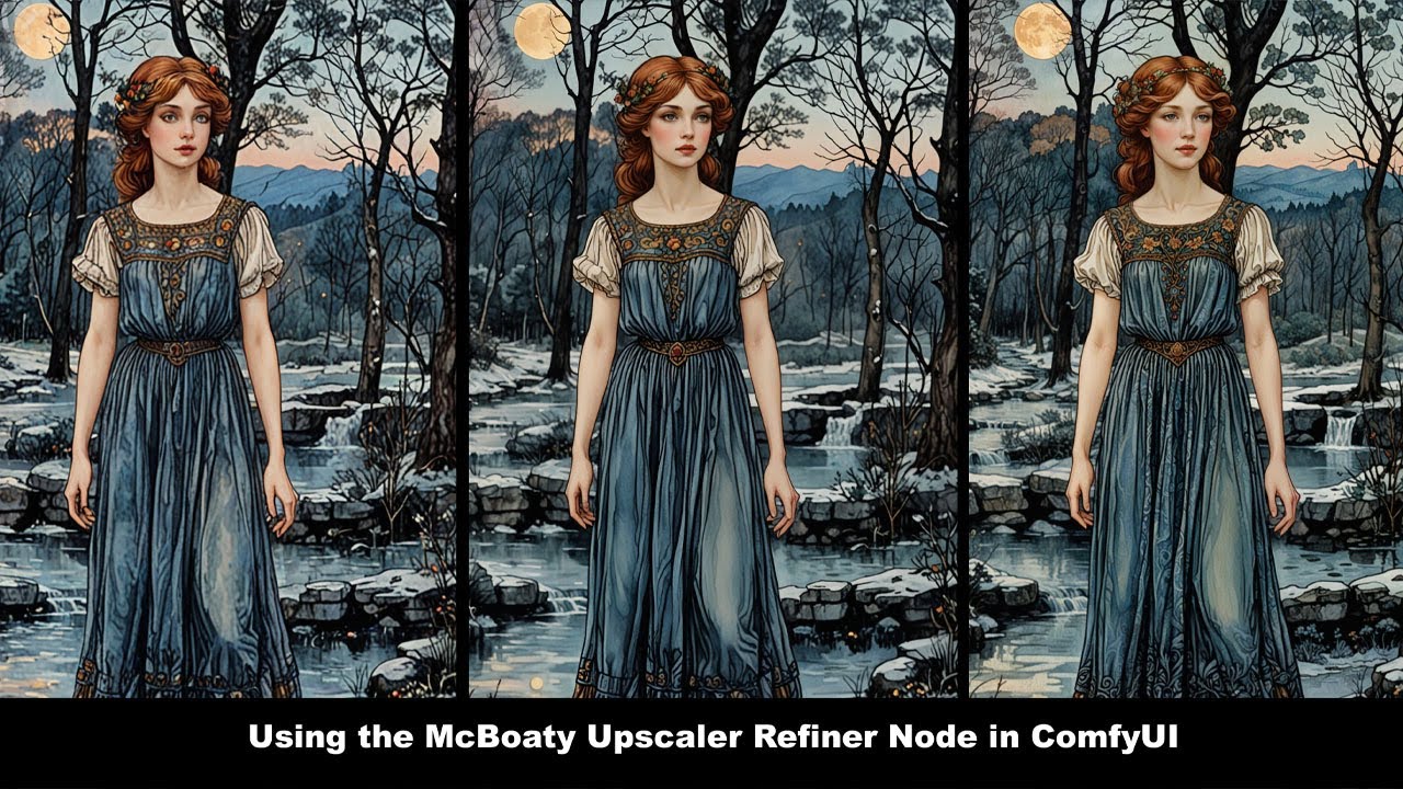 Using the McBoaty Upscaler/Refiner Node in ComfyUI