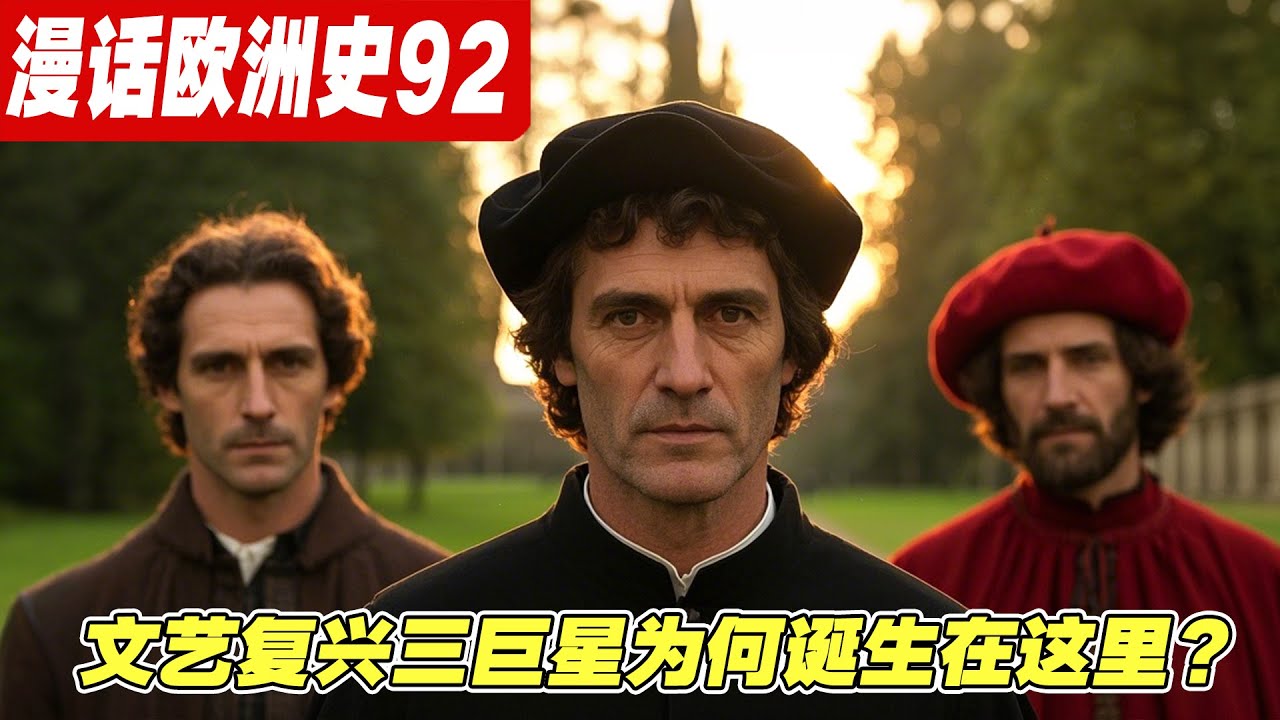文艺复兴三巨星为何都诞生在这里？教皇因何被扇耳光？《漫话欧洲史92》佛罗伦萨|薄伽丘|十日谈|黑死病|但丁|彼特拉克|人文主义|教皇|腓力四世|圣殿骑士团|黑色星期五|阿维尼翁|讽刺文学|历史揭秘