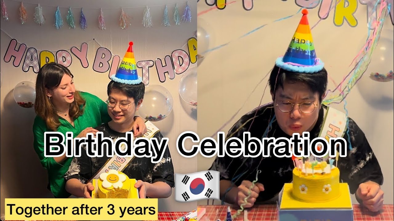 Celebrating birthday together in Korea as Husband & Wife
