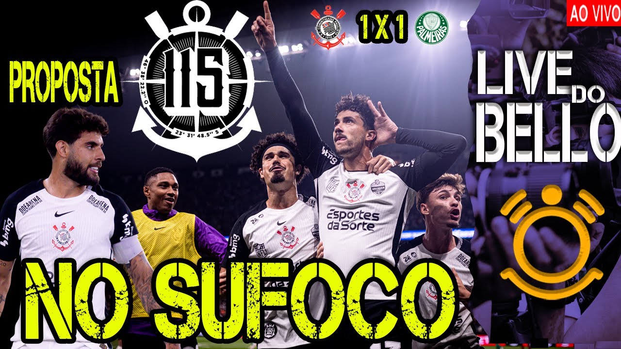 CORINTHIANS EMPATA COM PALMEIRAS - YURI RECEBE OFERTA - NEOQU&Iacute;MICA QUER PAGAR MAIS PELA ARENA