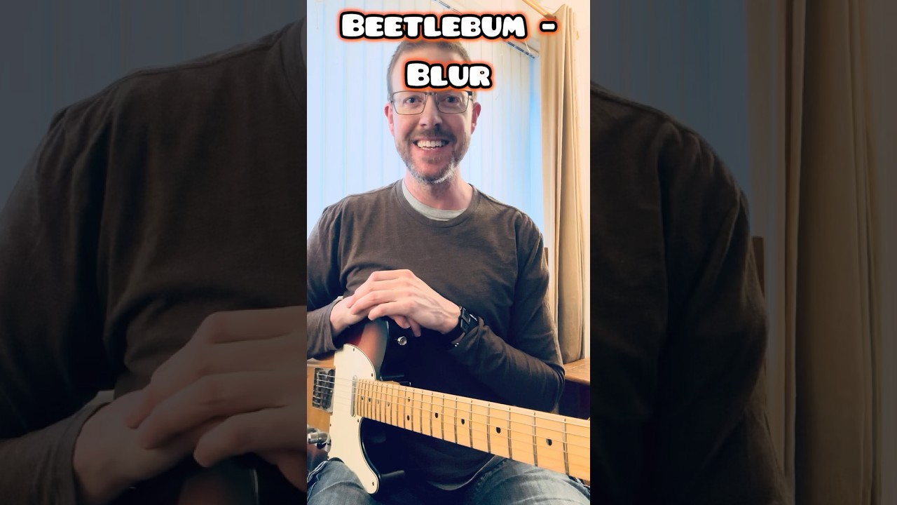 20-second guitar challenge! 🎸 Learn how to play the riff from &lsquo;Beetlebum&rsquo; by Blur