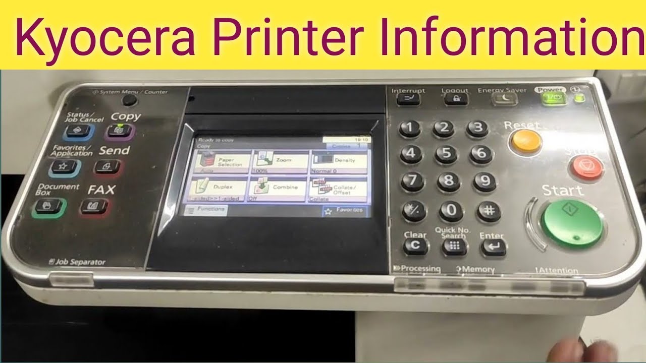 Kyocera Printer FS-6525MFP Complete Demo With Problem Solution & Tonner Refilling, Jam Pepper Remove