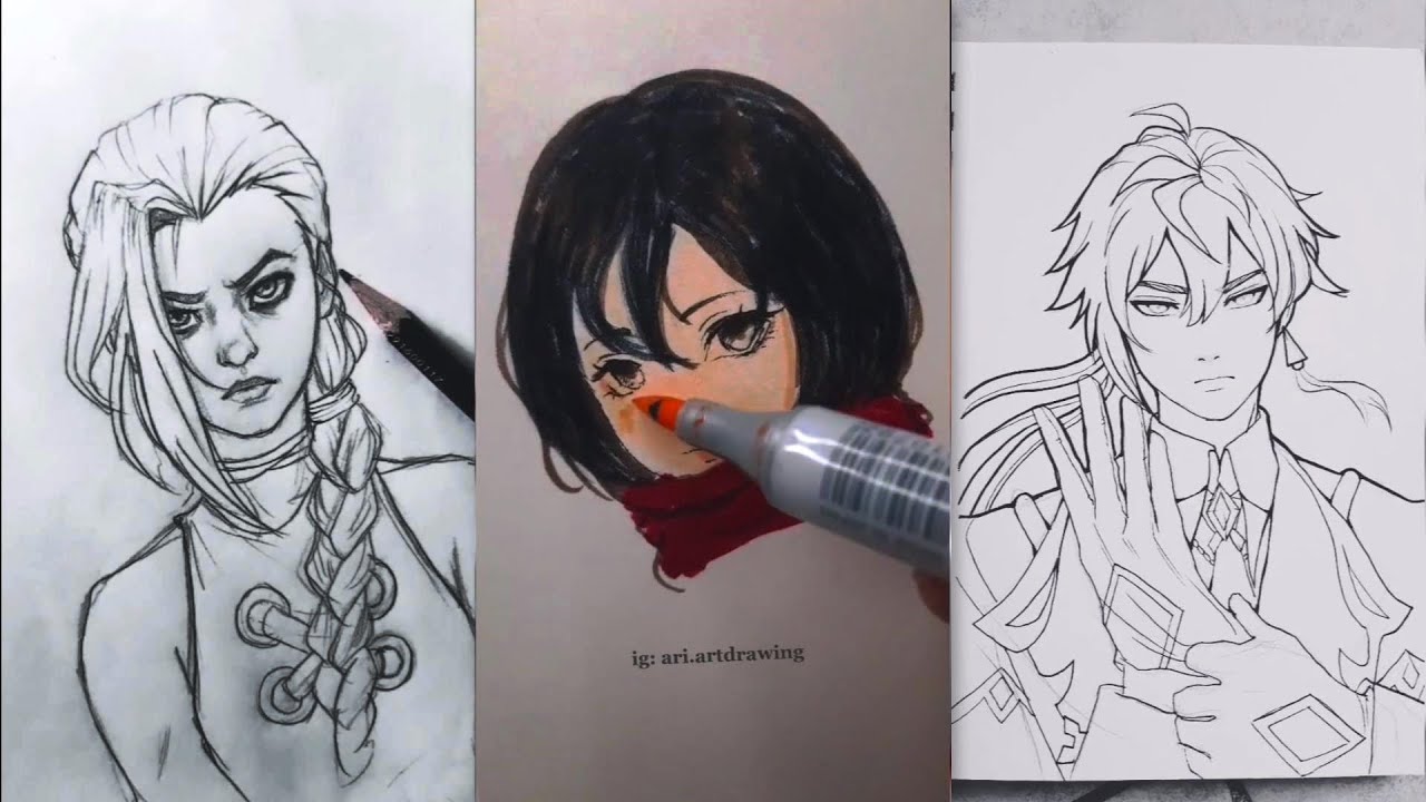 😍Art drawing tiktok compilations ~ Drawing tiktok #88