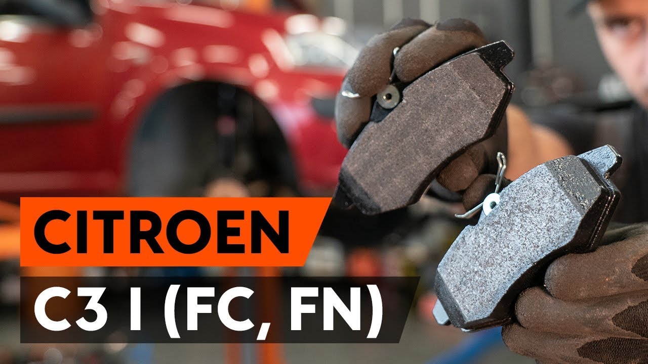 Wie CITROEN C3 1 (FC, FN) Bremsbel&auml;ge front / Bremskl&ouml;tze front wechseln [AUTODOC TUTORIAL]