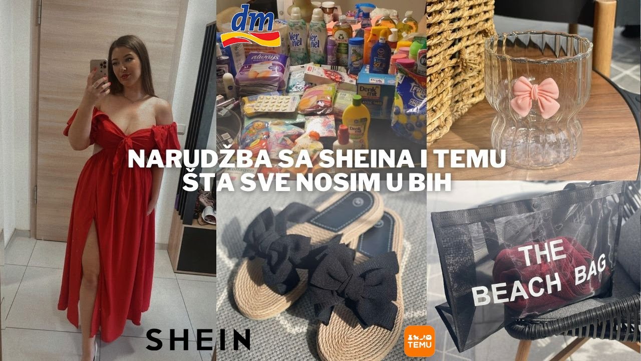 ŠTA SAM SVE KUPILA DA PONESEM U BiH I Prva narudžba s Sheina,Temu i DM haul
