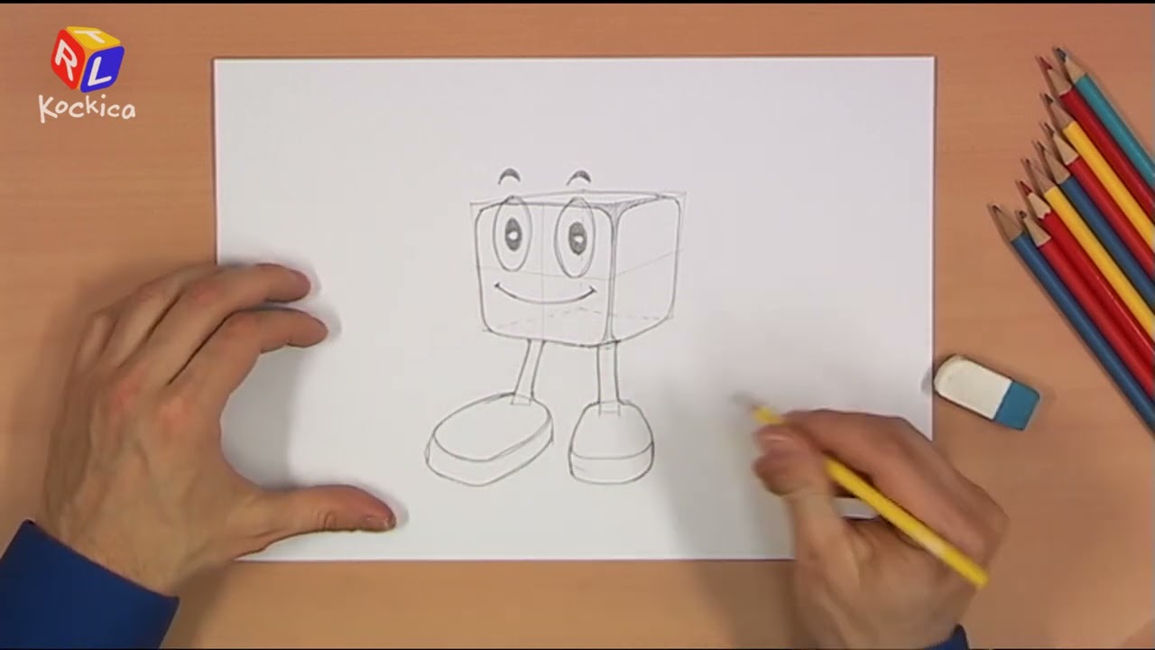 Kako nacrtati RTL Kockića | CRTALICA