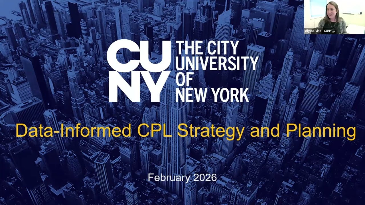 CPL Professional Development 2025-26: Strategic Use of Data for CPL Planning and Implementation