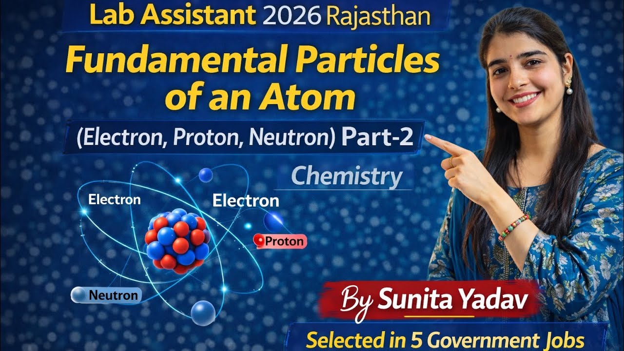 Lap Assistant 2026 | Electron Proton Neutron Explained | Fundamental Particles of Atom Part-2 
