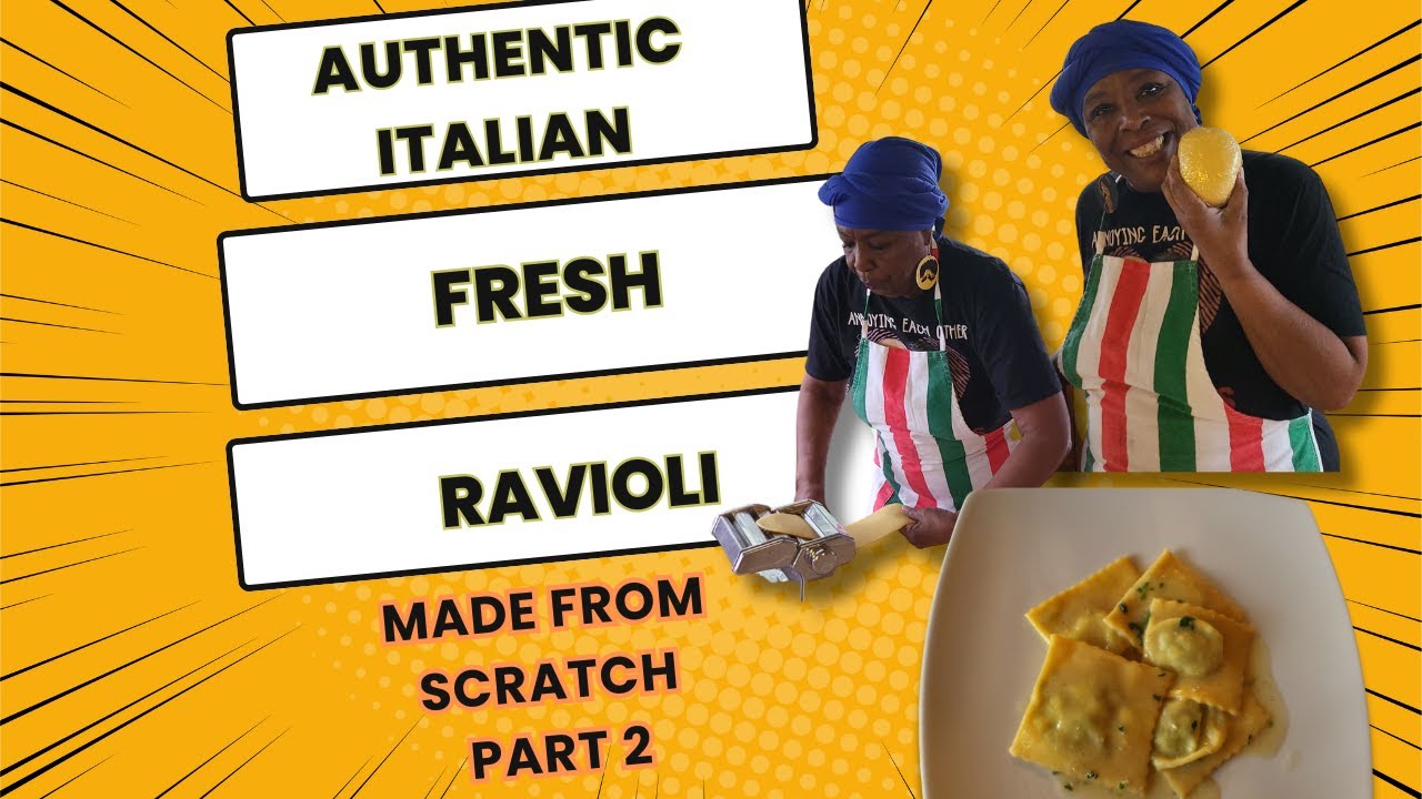 How to make FRESH ravioli pasta FROM SCRATCH - PART 2