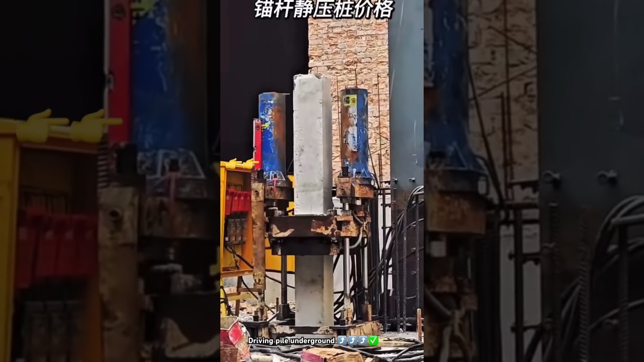 How high technology pressing square pile underground