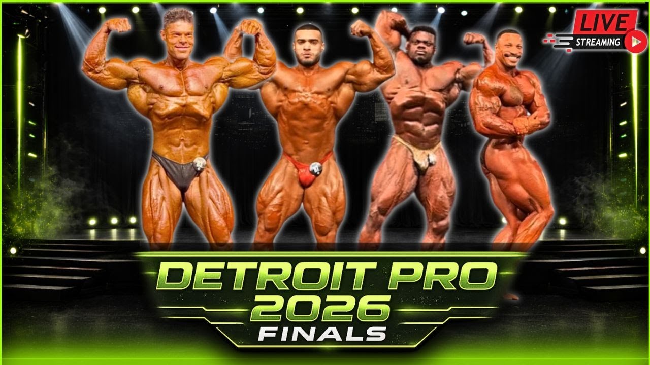 🔴LIVE Detroit Pro 2026 FINALS! | Men's Open + Classic Physique WATCH PARTY