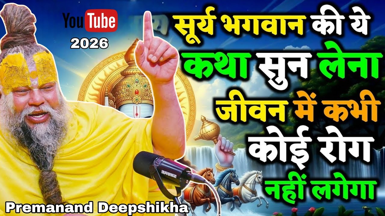 सूर्य भगवान की ये कथा सुन लेना, जीवन में कभी कोई रोग नहीं लगेगा | Premanand Ji Maharaj 