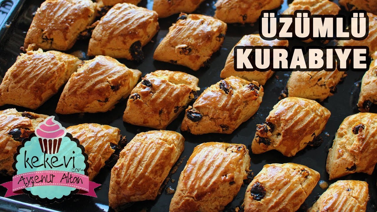 5 Dakikada Üzümlü Pastane Kurabiyesi 🍪 Uzun süre dayanan nefis tatlı kurabiye tarifi