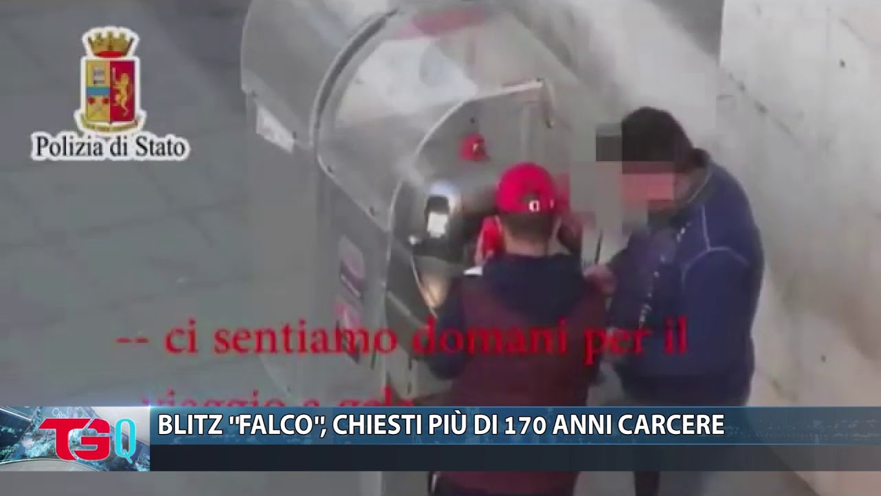 BLITZ ''FALCO'', CHIESTI PIÙ DI 170 ANNI CARCERE