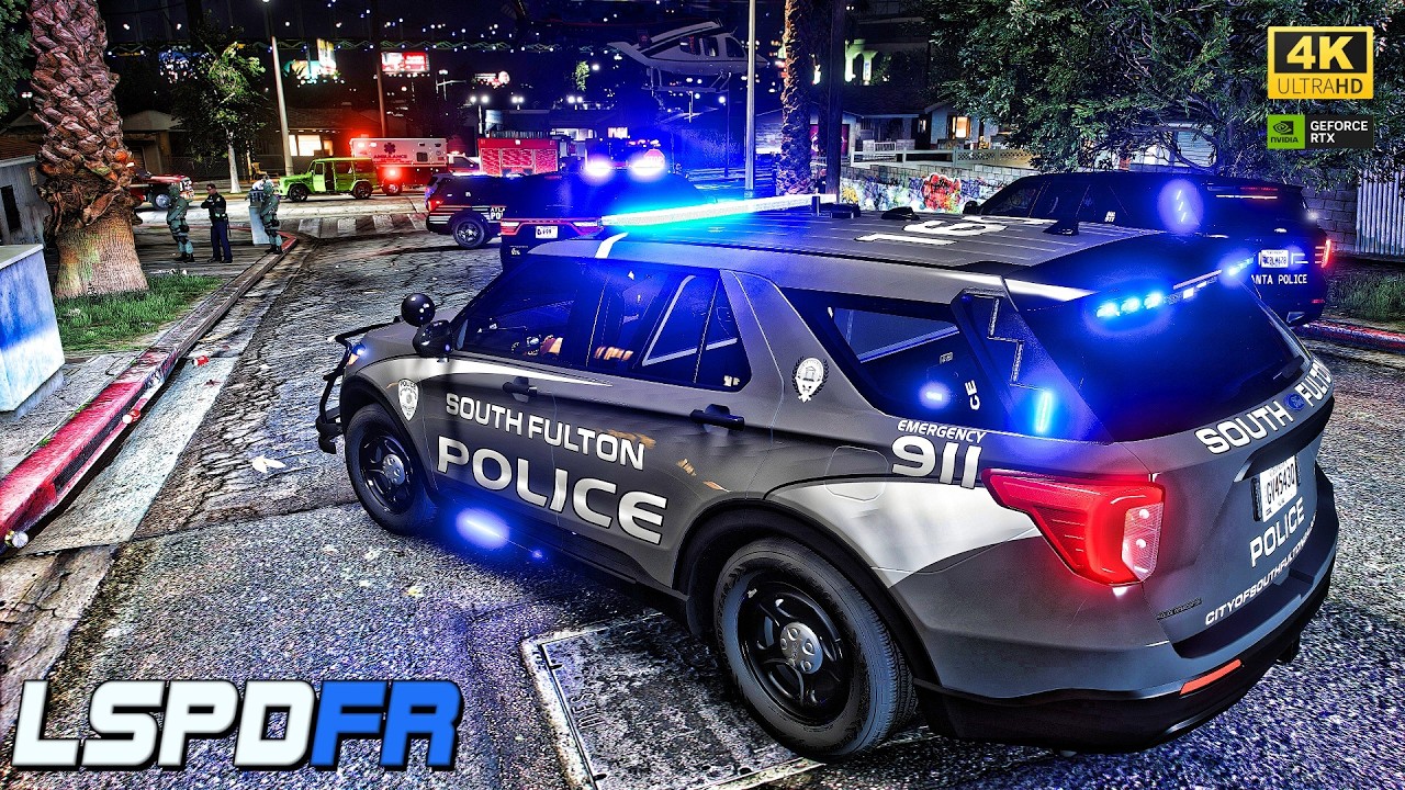 GTA 5 MODS LSPDFR | SOUTH FULTON IN GTA 5 | CITY PATROL SUNDAY
