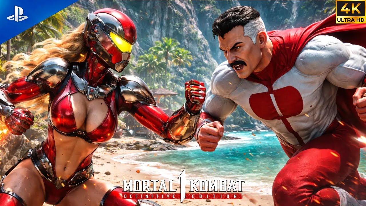 Bikini Girl Sektor vs Omni-Man – Valby Vacation Special EXCLUSIVE Fight | Mortal Kombat 1 4K 60FPS