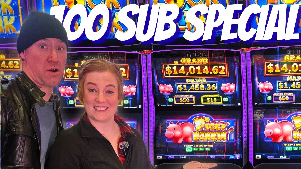 Piggy Bankin: $100 Bankroll Test! (100 Sub Special Ep.9)