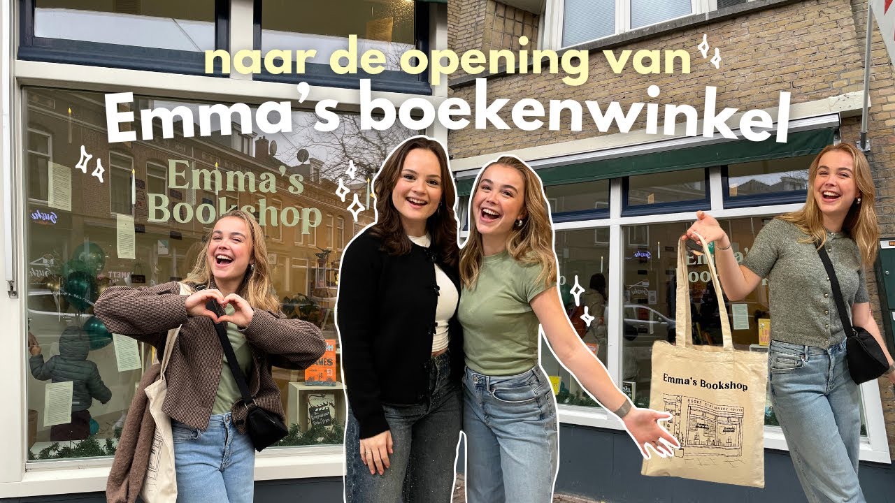 naar de opening van Emma's boekenwinkel! 📚✨ (vlog) | bookmas dag 12