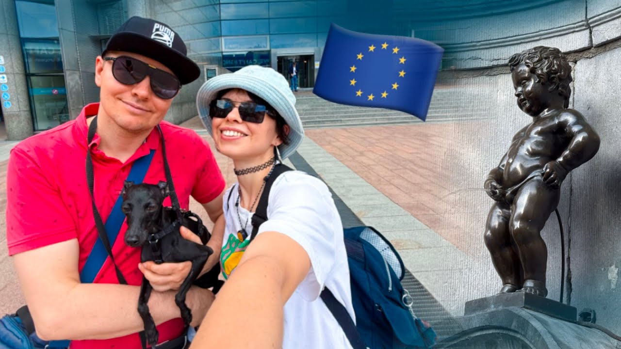 По Брюсселю с собакой. День 2: От Европарламента до писающего мальчика. Гарни чудит в центре города.